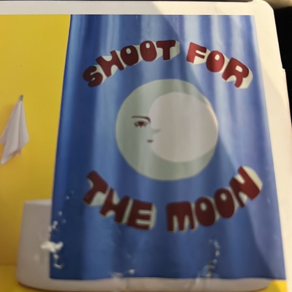 Shoot for the Moon Microfiber Shower Curtain - Room Essentials - Picture 4 of 4